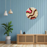 Buy Resin Wall Clock For White Wall